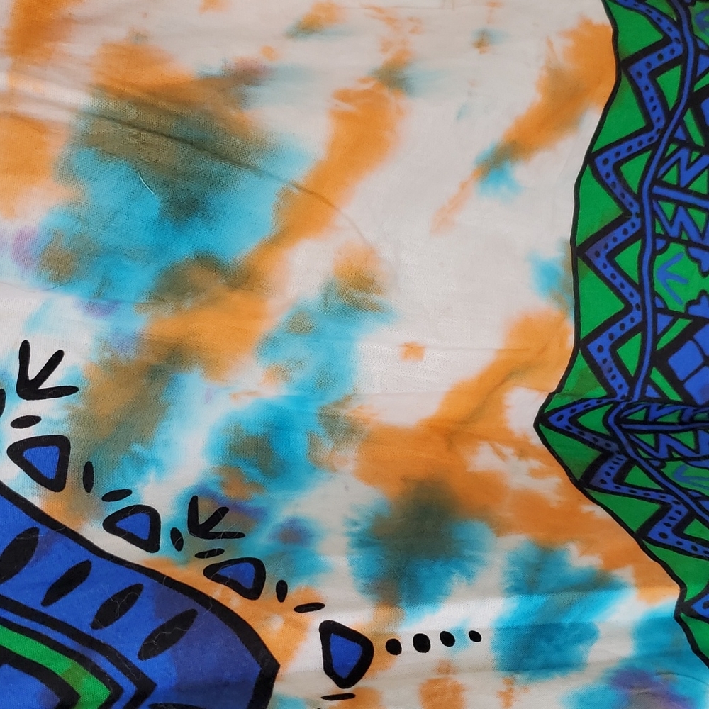 Casual Tie Dye Cotton Dashiki - Picture 4 of 9